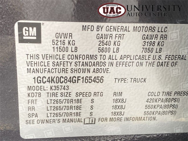 2016 Chevrolet Silverado 3500HD LTZ