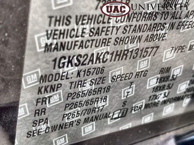 2017 GMC Yukon SLE