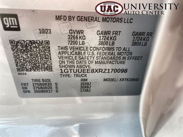 2024 GMC Sierra 1500 4WD Crew Cab Short Box AT4