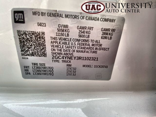 2024 Chevrolet Silverado 2500HD 4WD Crew Cab Standard Bed LT