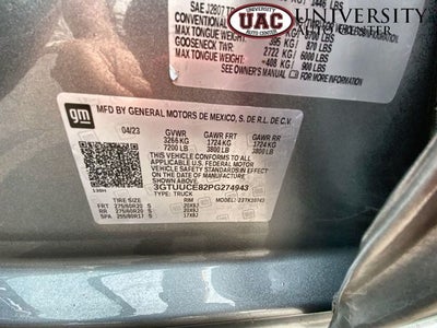 2023 GMC Sierra 1500 4WD Crew Cab Standard Box Elevation
