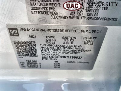 2024 GMC Sierra 1500 4WD Crew Cab Short Box Elevation with 3SB