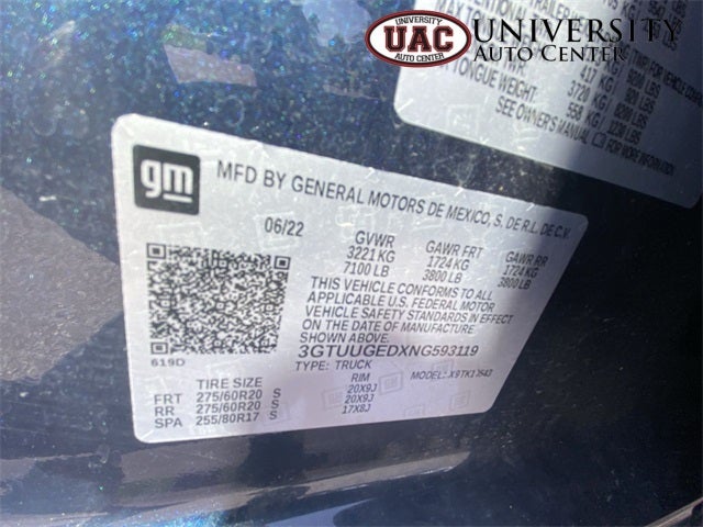 2022 GMC Sierra 1500 4WD Crew Cab Short Box Denali