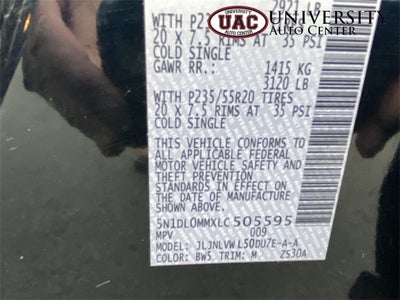 2020 INFINITI QX60 LUXE AWD